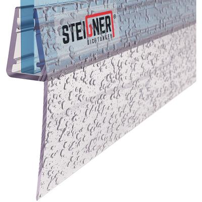 STEIGNER Duschdichtung, 100cm, Glasstärke 3,5/ 4/ 5 mm, Gerade PVC Ersatzdichtung für Dusche, UK04