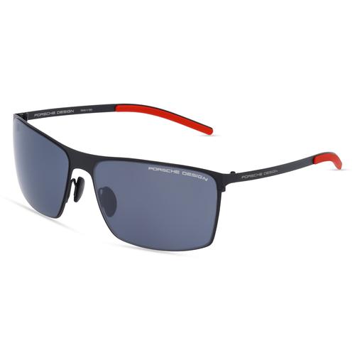 Porsche Design 8667 Herren-Sonnenbrille Vollrand Eckig Metall-Gestell, grau