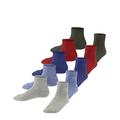 ESPRIT Unisex Kinder Sneakersocken Solid-Mix 5-Pack K SN Baumwolle kurz einfarbig 5 Paar, Mehrfarbig (Sortiment 0020), 31-34