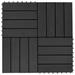 vidaXL Decking Tile Floor Tile Interlocking Outdoor Flooring Tile for Patio