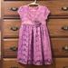 Disney Dresses | Disney Princess Size 4t Purple Sparkly Short Sleeve Rapunzel Tangled Girls Dress | Color: Purple/Silver | Size: 4tg