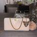 Gucci Bags | Gucci Gg Champagne Monogram Crossbody Wallet | Color: Cream/Gold | Size: Os