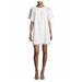 Kate Spade Dresses | New Kate Spade Xxs Eyelet Lace Shift Dress Spice Things Up Mini White Flutter Sl | Color: White | Size: Xxs