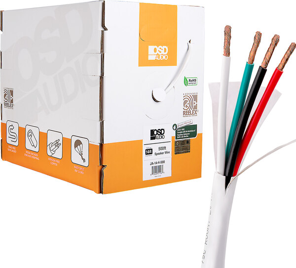 OSD 14/4 CL3 Direct Burial Speaker Wire 500' White