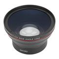 Akozon 58mm 0.43X Wide Angle Camera Lens HD Professional Wide Angle Lens with Macro Lens Optical Glass Lens for Landscape Photography