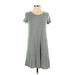 Love, Fire Casual Dress - Shift: Green Dresses - Women's Size Small