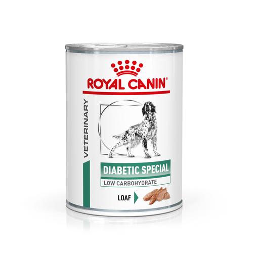 48x410g Royal Canin Veterinary Canine Diabetic Special Low Carb Weight Management Hundefutter nass