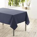 Douceur D'intérieur - Nappe rectangle 140 x 250 cm polyester uni essentiel Beton - Beton