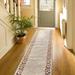 Custom Size Fleur De Lis 26 Inch Wide Non-Slip Stair Runner Rug