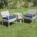 3-piece Outdoor Wicker Chat Set,Patio Chairs