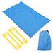 57" x 55" Beach Blanket Waterproof Picnic Mat with Carry Bag Sky Blue - Sky Blue