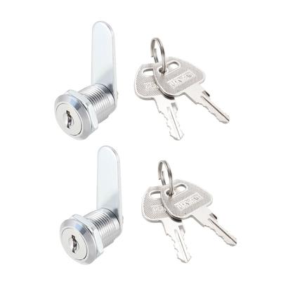 Cam Locks 20mm Cylinder Length Fits Max 1/2-inch Thick Panel 2Pcs - 20mm Keyed Alike