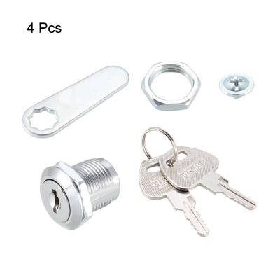 Cam Locks 20mm Cylinder Length Fits Max 1/2-inch Panel 4Pcs - 20mm Keyed Different