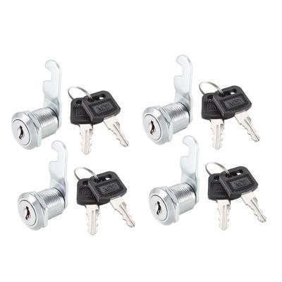 Cam Lock 20mm Cylinder Length for Max 1/2-inch Thick Panel 4Pcs - 20mm Keyed Alike