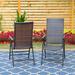 Lark Manor™ Alyah Mix & Match 7-piece Metal Pe Rattan Wicker Folding Outdoor Dining Set w/ Umbrella, Reclining Chairs | 60 W x 37.4 D in | Wayfair