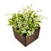 Primrue Lilies Floral Arrangement in Pot Plastic in Green | 10 H x 7.1 W x 7.1 D in | Wayfair 00E621A302194A6FA1A3987167C0B16F