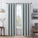 Eclipse Lollie Blackout Thermalayer, Rod Pocket Window Curtain Panel Pair Polyester in Green/Blue | 63 H in | Wayfair 18159104X063BLU