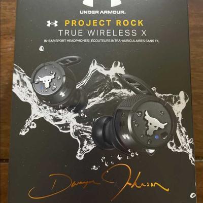 Under Armour Headphones | Like New Under Amour X Project Rock In-Ear Wireless (Sport) Headphones! | Color: Black | Size: Os
