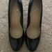 Kate Spade Shoes | Kate Spade Monica Black Patent Leather Tortoise Shell Block Heel Sz 8 | Color: Black | Size: 8