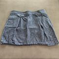 J. Crew Skirts | 3/$18 Promo - Pinstripe Denim Mini Skirt From J. Crew - Size 14 | Color: Blue/White | Size: 14