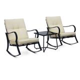 3-Piece Rocking Chair Set With Matching End Table by Saint Birch in White