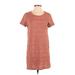 Forever 21 Casual Dress - Shift: Orange Marled Dresses - Women's Size Small