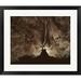 Buy Art For Less 'Light into the Dark' Framed Acrylic Painting Print on Paper in Black/Brown | 18.5 H x 22.5 W in | Wayfair