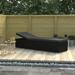 Ebern Designs Silvestro Patio Lounge Chair w/ Adjustable Backrest Sunlounger Poly Rattan Wicker/Rattan in Brown | 76.8 W x 23.6 D in | Wayfair