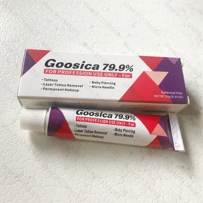 Goosica Tattoo Cream for Semi Continuy Makeup Eyeblogug Lips Body 10g 79.9% Nouveau