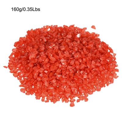 Decorative Glass Gravel 160g/0.35Lbs Irregular Rock Sand Stone