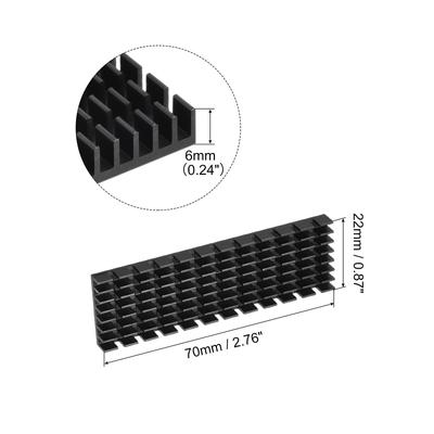 Aluminum Heatsink Self Adhesive with Notch for M.2 SSD