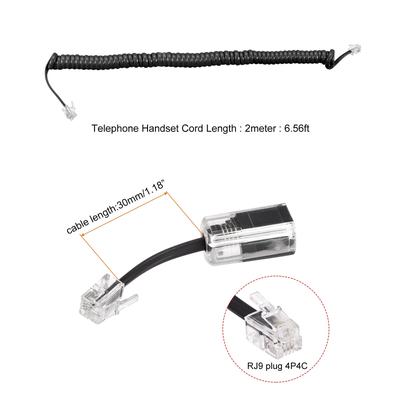 Telephone Cord Detangler 360 Degree Landline Cable with Handset Cord