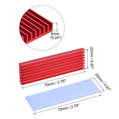 Aluminum Heatsink with Tools and Pre-Cut Thermal Pad