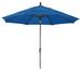 California Umbrella 11' Rd. Aluminum Market Umbrella, Crank Lift, Collar Tilt, Dbl Wind Vent, Bronze Finish, Pacifica Fabric