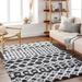 Livabliss Newton Geometric Moroccan Trellis Shag Area Rug