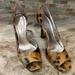 Jessica Simpson Shoes | Guc - Jessica Simpson - Animal Print - Size 9 - 4" Heels | Color: Brown/Cream | Size: 9