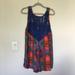 Free People Dresses | Free People Count Me In Trapeze Mini Dress Size M | Color: Blue/Red | Size: M