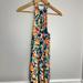 American Eagle Outfitters Dresses | American Eagle Floral Braided Straps Dress | Color: Blue/Yellow | Size: Xs