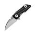 Bestech Knives 2500 Delta Framelock Black Folding Knife 2.5" sand blast finish S35VN stainless blade Black titanium handle BT2006C
