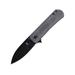 Kizer Cutlery Yorkie Linerlock Folding Knife 2.5" black finish Bohler M390 stainless blade Black canvas micarta handle KI3525A4