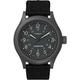 Timex TW2V07200 Men's Indiglo Gunmetal Expedition Sierra Black Fabric Strap 3-Hand Analog Watch