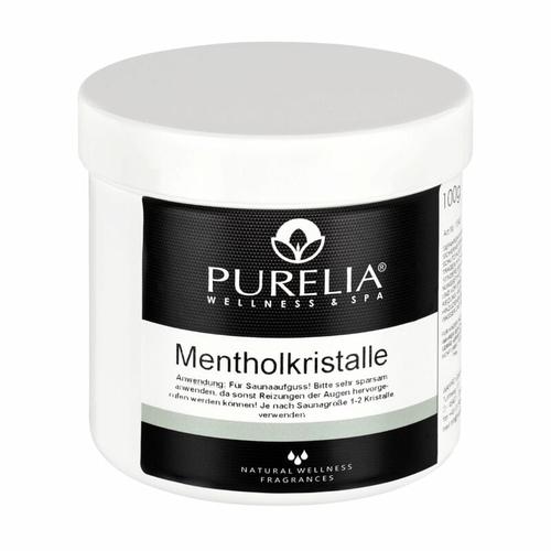 Purelia - Mentholkristalle 100g naturrein Menthol Kristalle für Sauna Aufguss