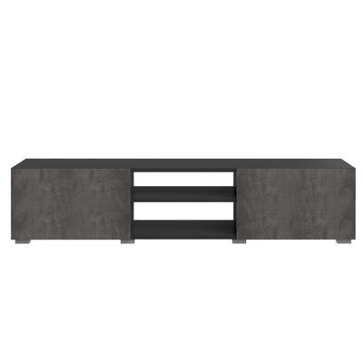 TemaHome »Podium« TV-Schrank 140 Schwarz mit Concrete 140x31x42 cm