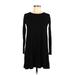 Madewell Casual Dress - A-Line: Black Solid Dresses - Women's Size 2X-Small