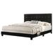 LYKE Home Callen Black Upholstered Bed