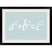 Winston Porter 'Pythagoras Maths Equation' by Francy Textual Art in White/Blue | 24 H x 36 W in | Wayfair 715B1261CE55414A9BCD5EB0087C0539