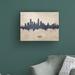 Ebern Designs Austin Texas Skyline Concrete by Michael Tompsett - Wrapped Canvas Graphic Art Canvas in White/Black | 35 H x 47 W x 2 D in | Wayfair