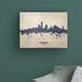Ebern Designs Milwaukee Wisconsin Skyline Concrete by Michael Tompsett - Wrapped Canvas Graphic Art Canvas in Gray/White | Wayfair