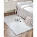 White 106 x 2.5 in Area Rug - Everly Quinn Kayzlynn Shag Faux Sheepskin Rug Sheepskin/Faux Fur | 106 W x 2.5 D in | Wayfair