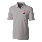 Men's Cutter & Buck Gray Boston Red Sox Big Tall Forge Stretch Polo